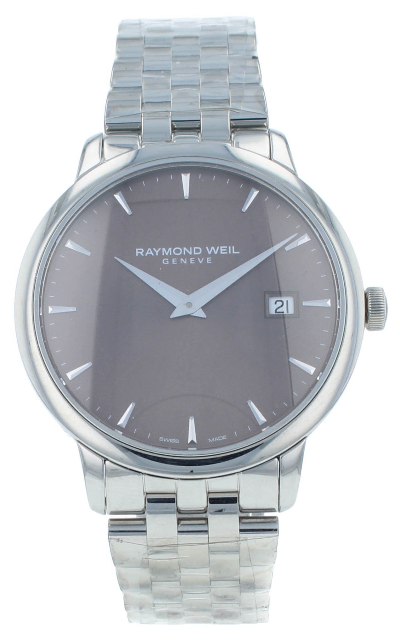 Raymond Weil Toccata Quartz Brown Dial Steel 39mm Ladies Watch 5988-ST-70001