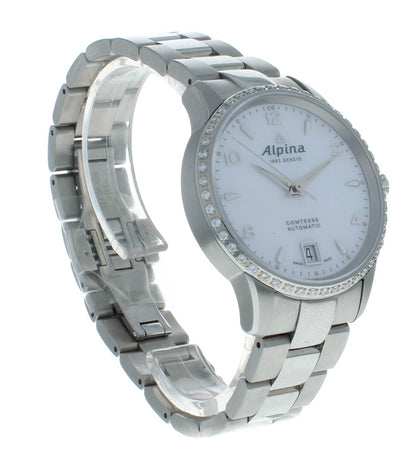 Alpina Comtesse Automatic White MOP Dial Ladies 34mm Watch AL-525APW3CD6B