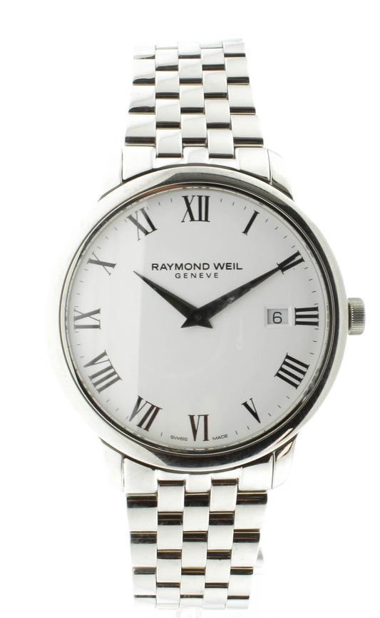 Raymond Weil Toccata Quartz White Dial Men's 39mm Watch 5488-ST-00300 MSRP $895