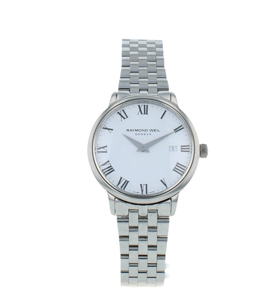 Raymond Weil Toccata Quartz White Dial Ladies 29mm Steel Watch 5988-ST-00300