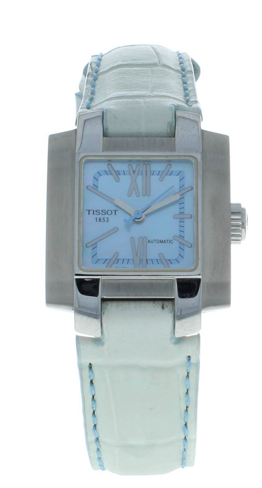 Tissot T-Trend Automatic 24mm Stainless Steel Blue Leather Strap T60123983